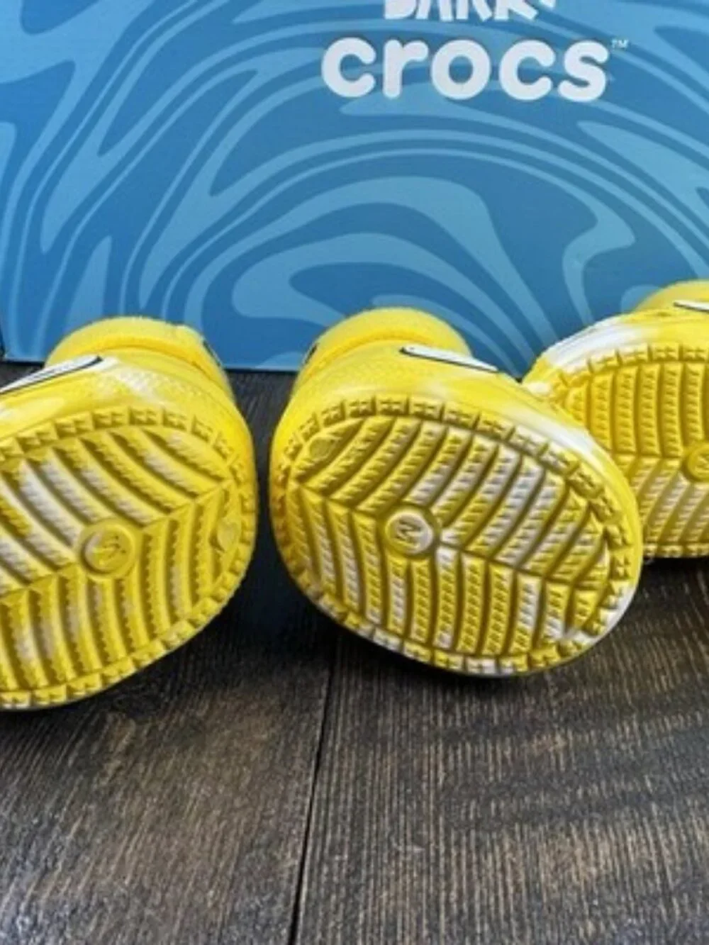 Bark Crocs Pet Dog Boots Rare Yellow Medium - AUTHENTIC - Dog Walk Protect Paws